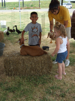 Image: Sebatian — Sebatian was also taking a break from traveling and stopped to visit the petting zoo.