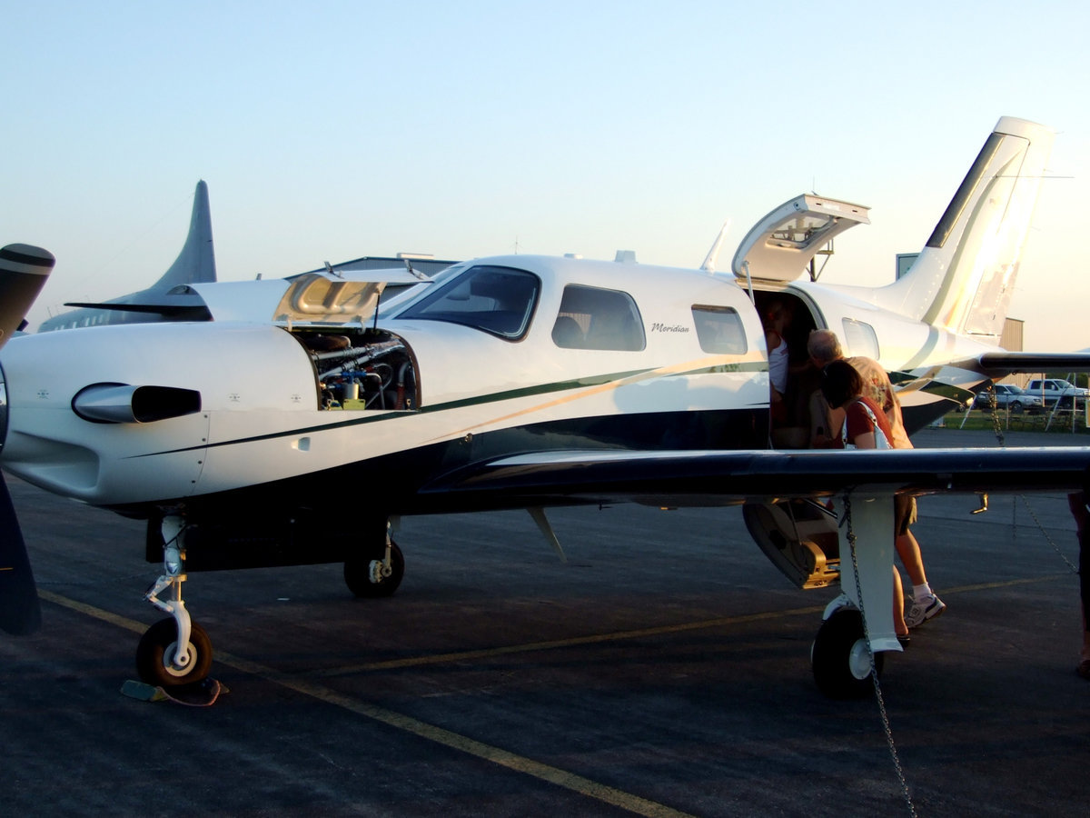 Image: Let’s take a ride — This plane was open to let people see what it looks like inside.