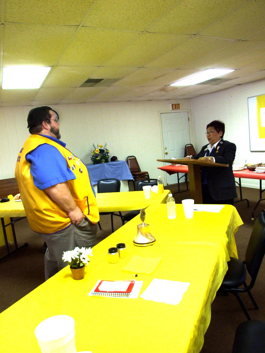 Image: Arval Gowin — Arval is being inducted as the President for the Italy Lions Club.