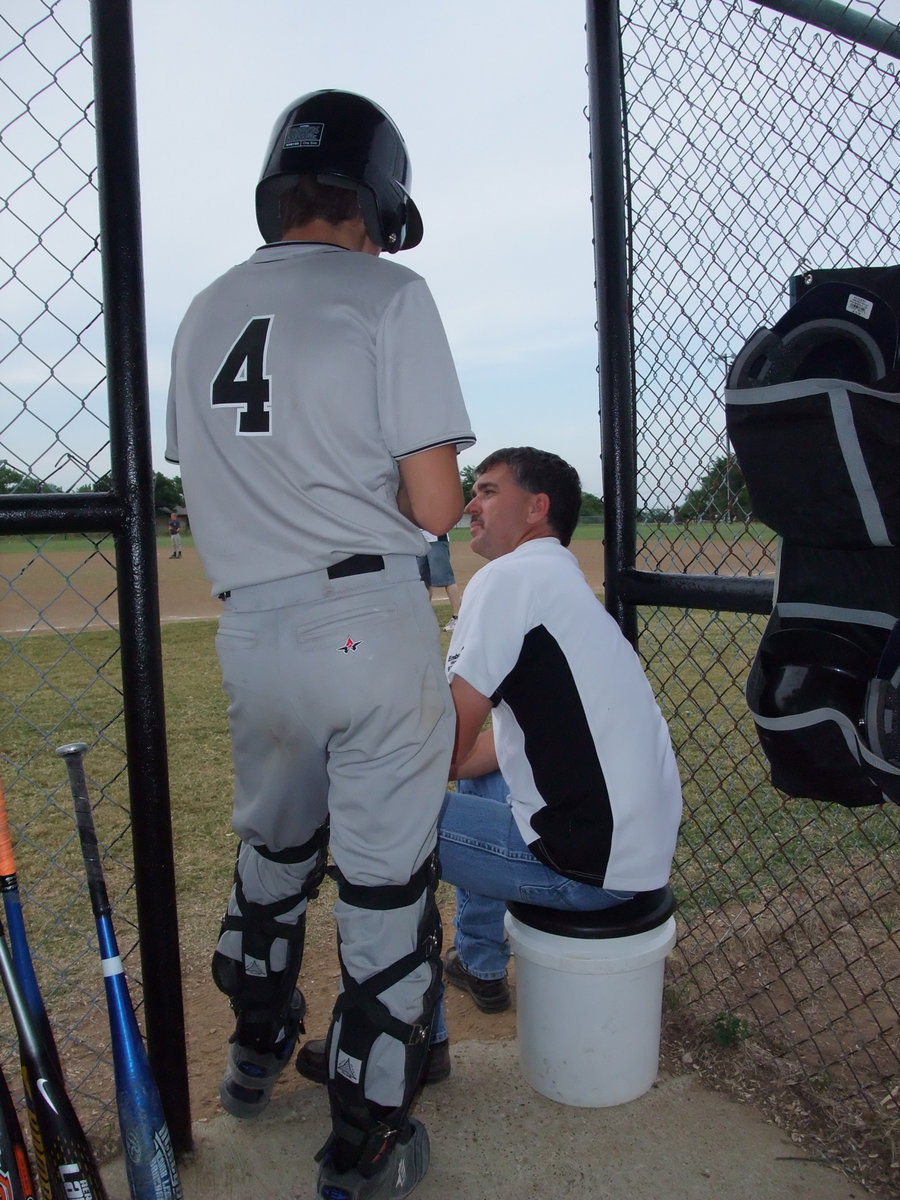 Image: Justin &amp; Gary — Father and son, coach and player, are teamed up for another successful baseball season.