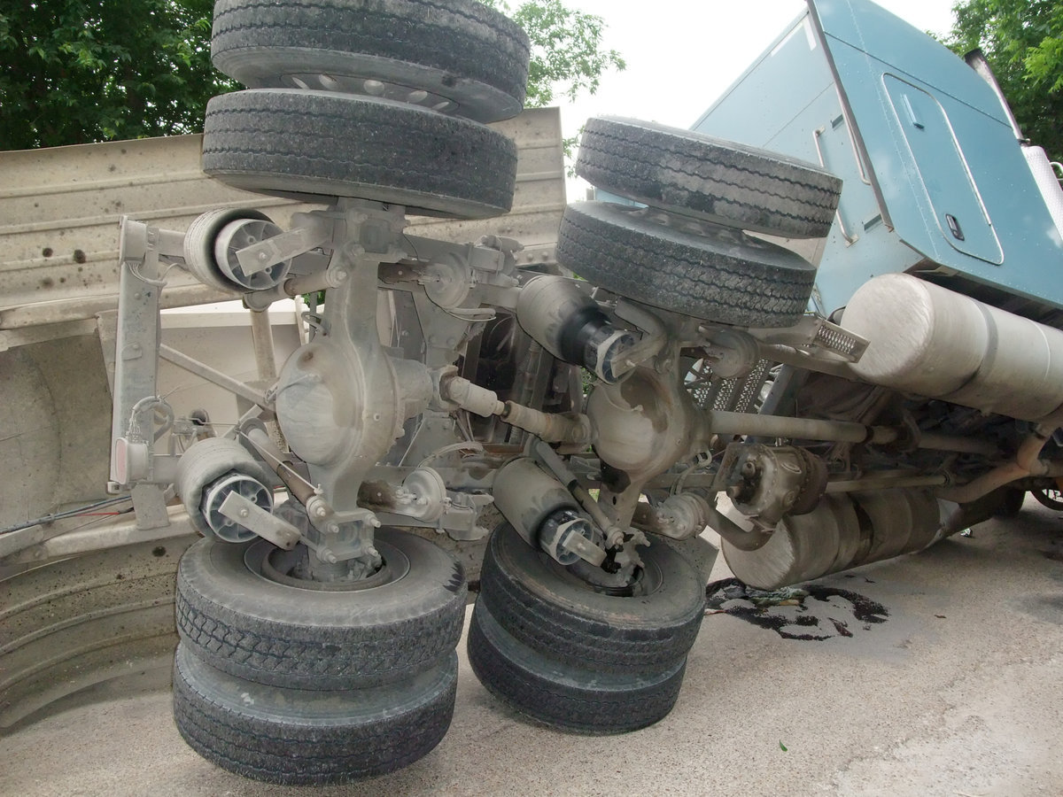 Image: Unique view — If you’ve ever wondered what the underside of a truck cab looks like, now you know.