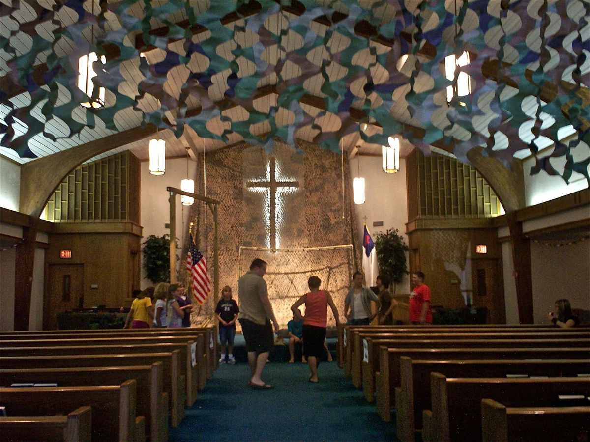 Image: Worship and song — Boot Campers sing the praises as they get the Word of God out in harmony.