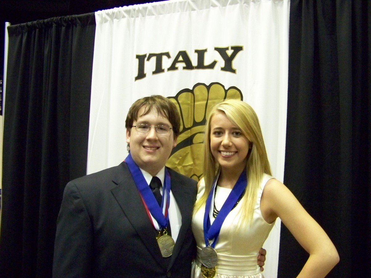 Image: Co-valedictorians — Alexus Miller and Brandon Owens, co-valedictorians