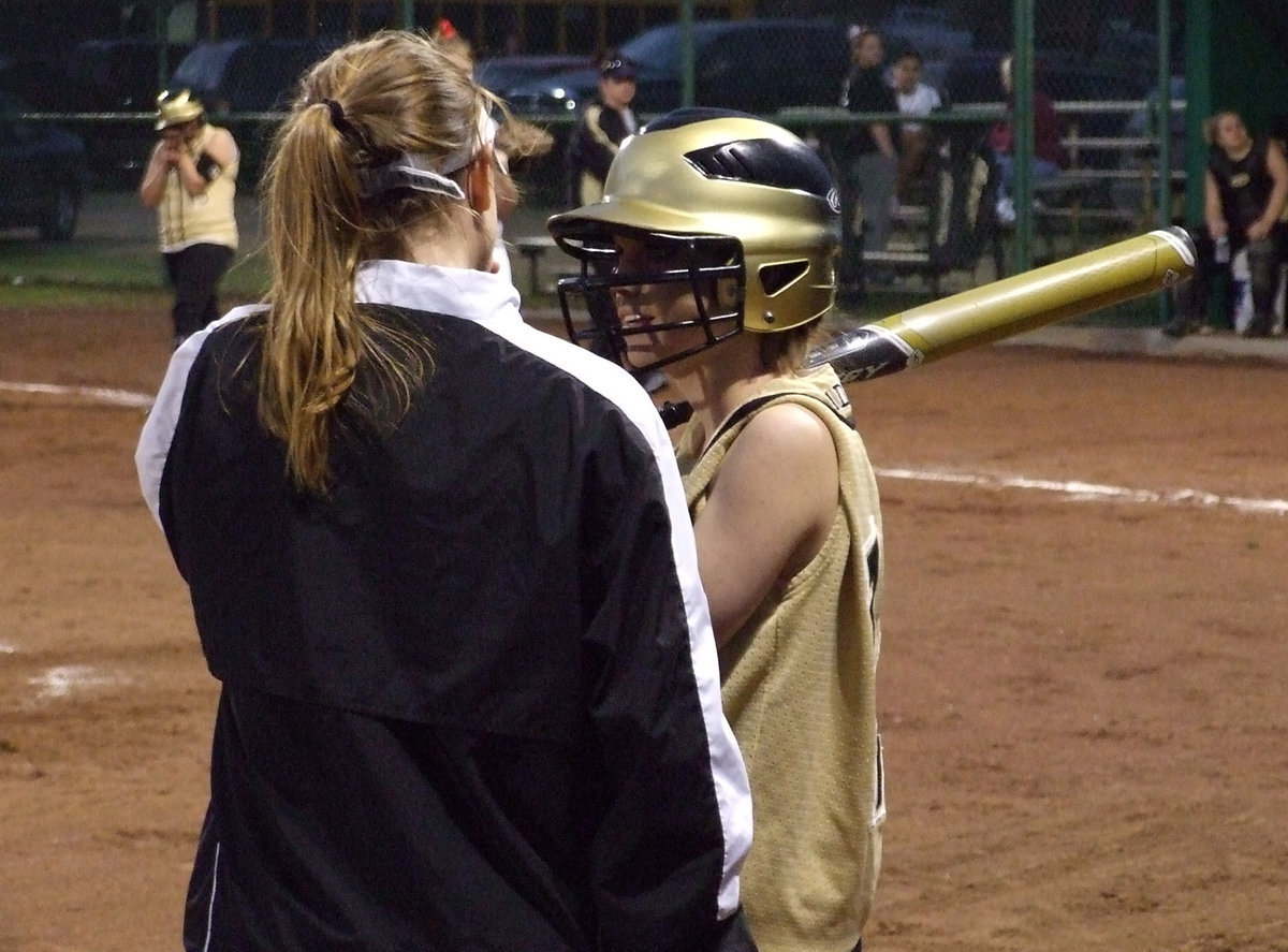 Image: Coach And Drew — Coach Reeves works out a plan with Drew Windham.