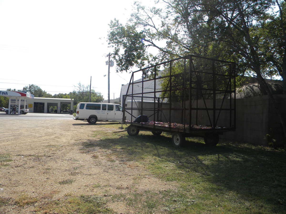 Image: Aluminum Recycling Trailer — The aluminum recycling trailer is located at the back of the parking lot at the Cornerstone Youth Center.