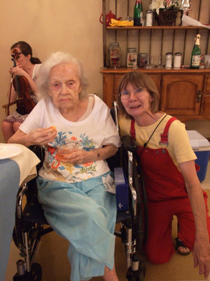 Image: Author and Co-Author — June Frame and Pat Pratt, co-authors celebrating together.