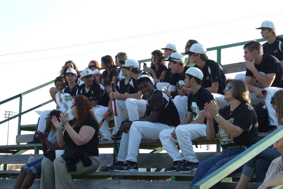 Image: Team Support — Gladiator Varsity watch the JV.