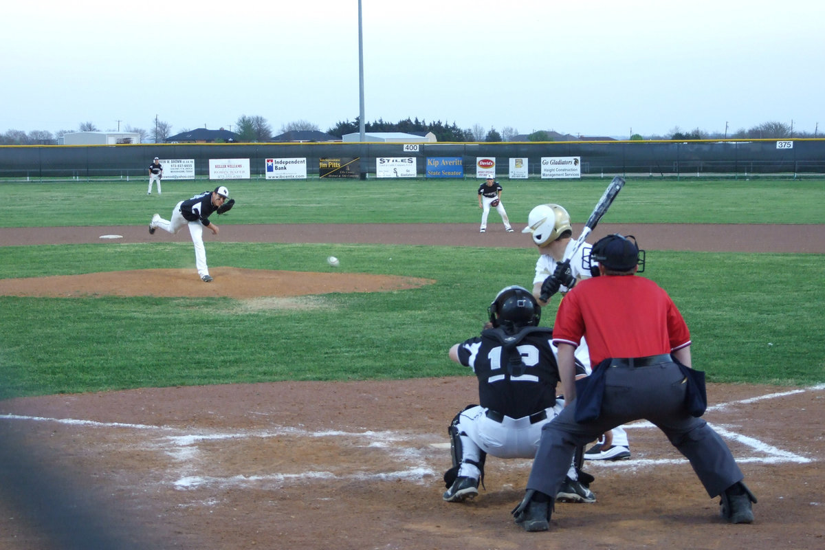 Image: Hefty Lefty — Ethan Simon gets up to bat and moved Ryan Ashcraft around.