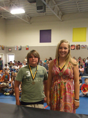 Image: All A’s Winners — These students received an award for getting A’s all year long.