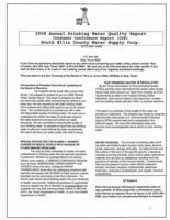 Image: 2008 Annual Drinking Water Quality Report – Page 1