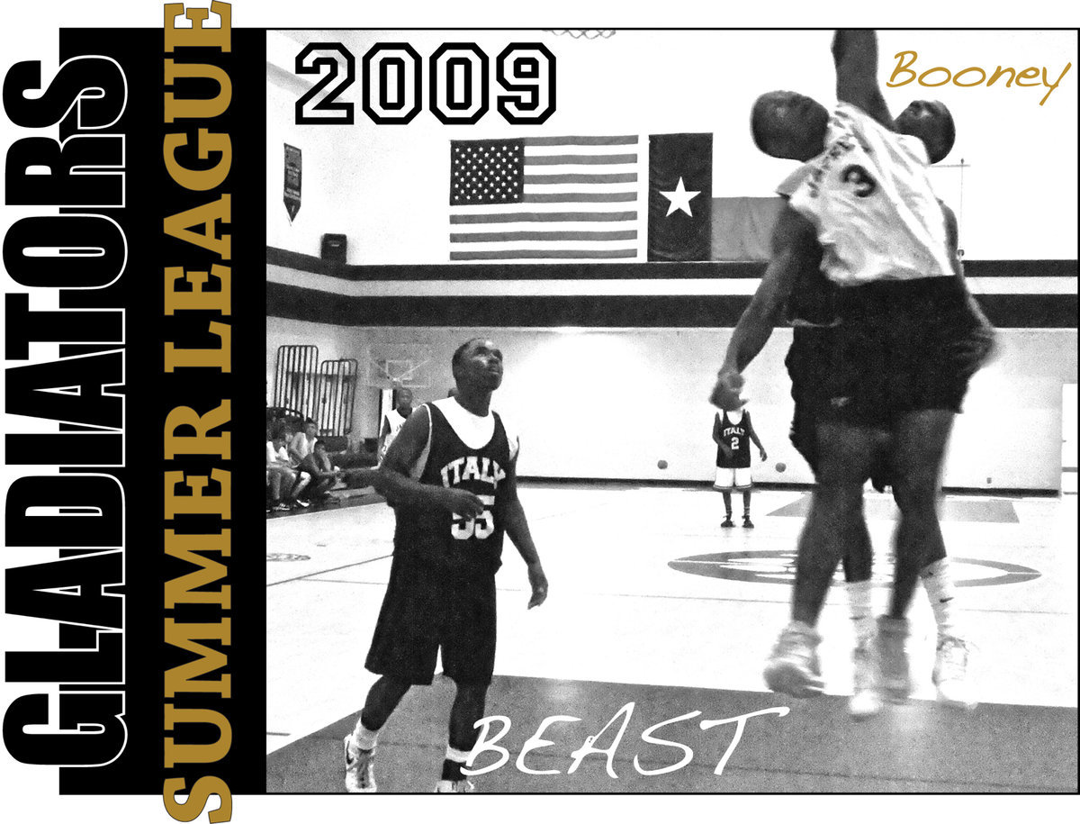 Image: Gladiators blast off into summer league play — John “Booney” Isaac skies for a rebound against a scrappy Ferris group as Jasenio “Beast” Anderson positions for the unclaimed ball.