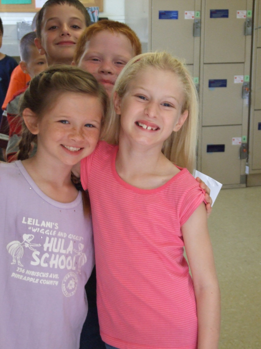 Image: Students Having Fun — These smiling faces were everywhere in the post office.