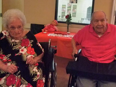 Image: Henry and Alice Muenster — Henry and Alice at their 70th wedding celebration.