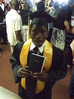 Image: Curtis Cole — Curtis, along with all the other seniors at IHS, received a bible from the Italy Ministerial Alliance.