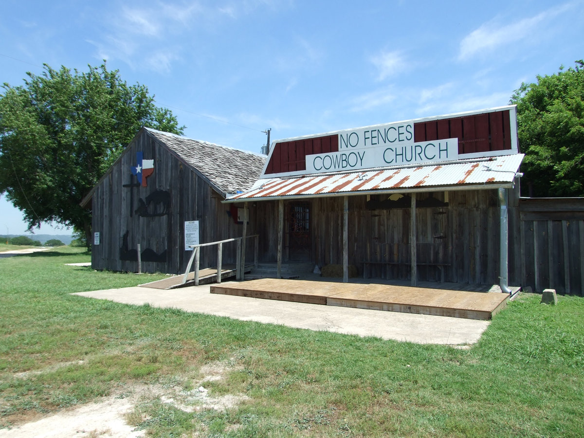 Image: No Fences Cowboy Church — The fire was right behind the church.