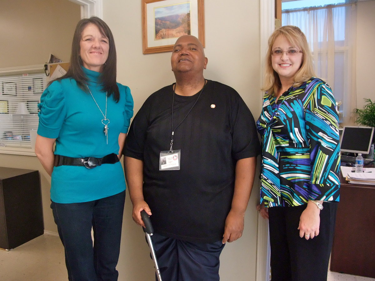 Image: Terri Murdock, Mayor Jackson &amp; Tanya Glenn — Mayor Jackson said, “Terri Murdock (city administrator) will be taking my place for Mayors for Meals. It is a great program to participate in.”