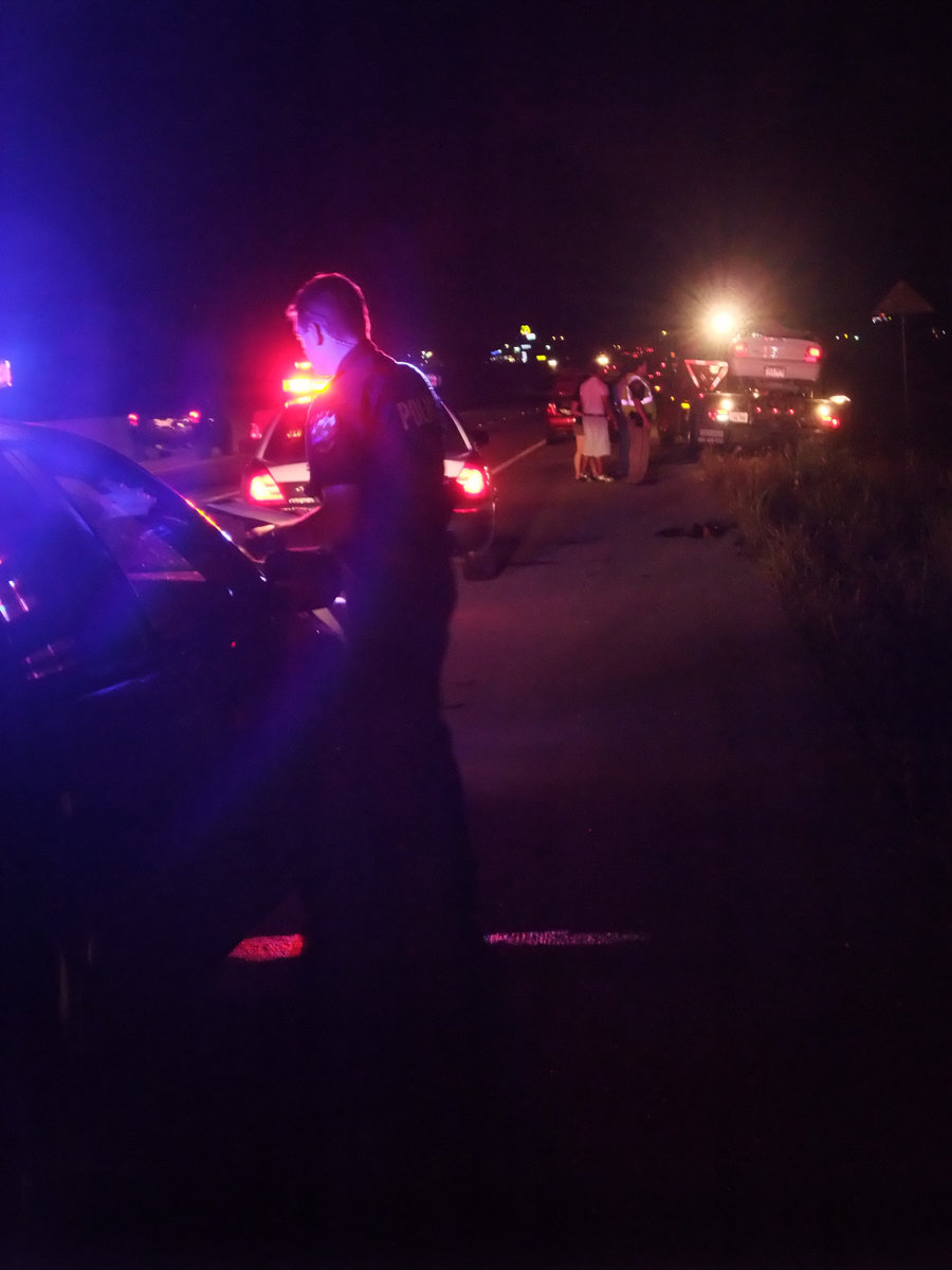 Image: Securing the scene — DPS Troopers secured the scene while allowing traffic to flow in the left lane.