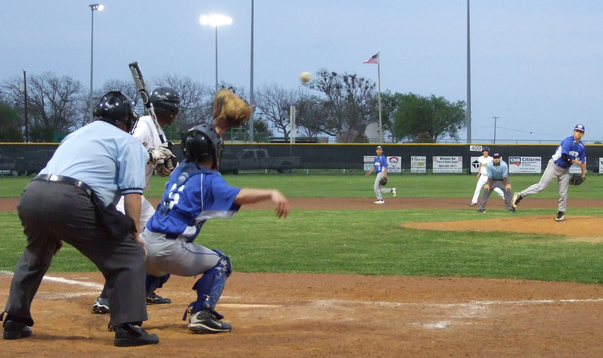 Image: Wildcat pitcher — “Just a little too high,” says Blue.