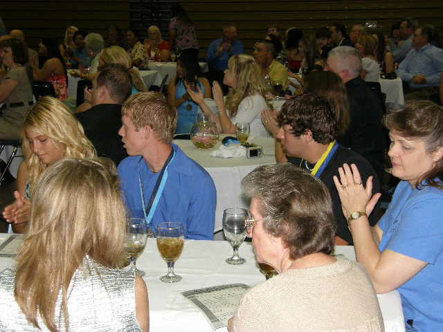 Image: Crowd pleasing — Parents and friends gather in support for their scholastic Gladiators.