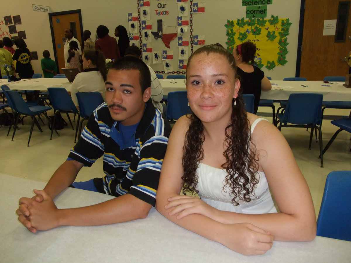 Image: What a night! — Jade Nagle and Genora Armstrong enjoyed mingling with their fellow athletes during the banquet.