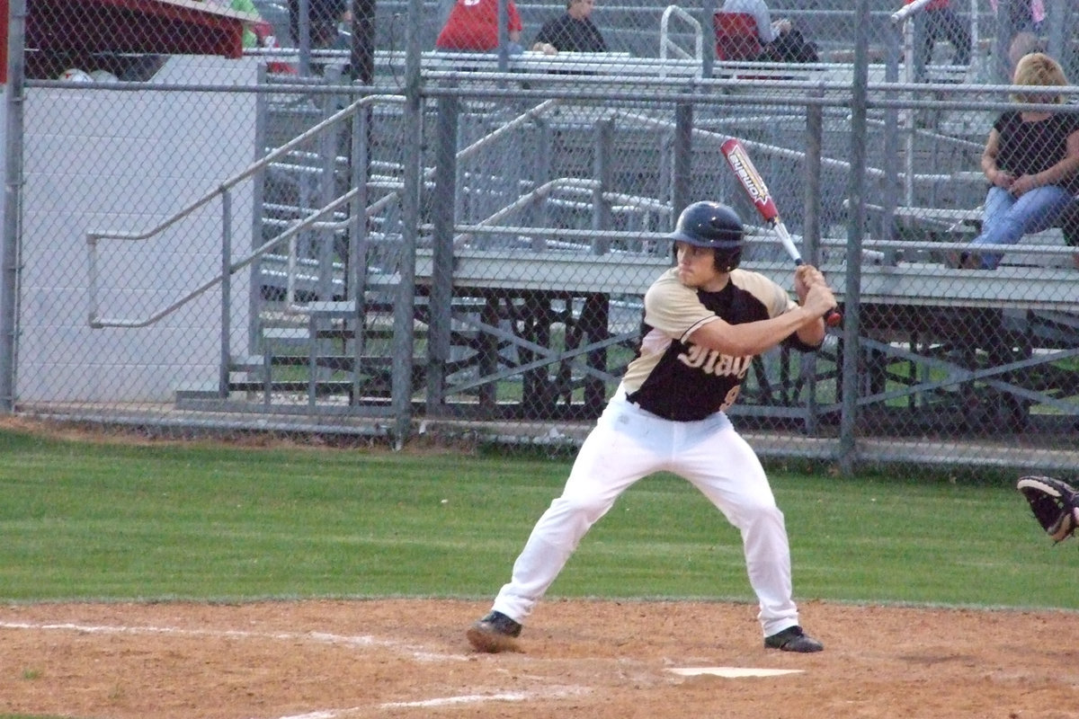 Image: Hefty Lefty — Ethan Simon gets ready for the ball.