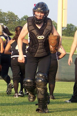 Image: Bump! — Bailey Bumpus enters the field ready for battle.