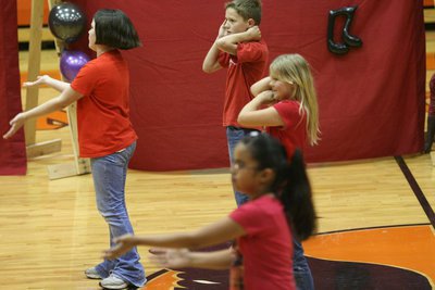Image: Hey, Macarena! — Talent show participants had all the right moves.