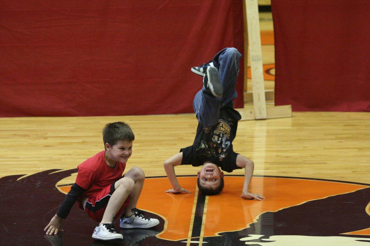 Image: Don’t Try This At Home! — Break dancing should be left to these trained experts.