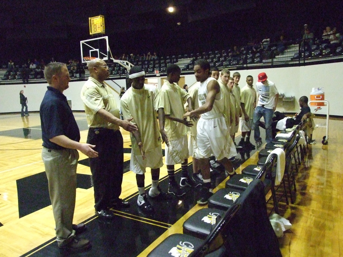 Image: Dontavius is introduced — Senior starter, Dontavius Clemons, gets introduced before the game.