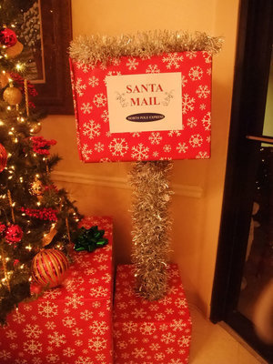 Image: Santa’s Mail Box — This mail box will be filled with children’s Santa Claus letters.