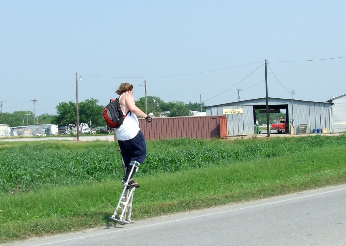 Image: David Horner Walking Home — David is on his way home!