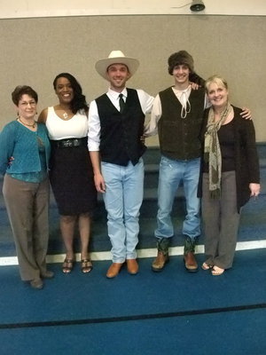 Image: The Stars — Sharan Farmer, Felicia Burkhalter, Jon Garrett, Brandon Williams and Tammy Wallis were all involved in teaching the students Texas history.