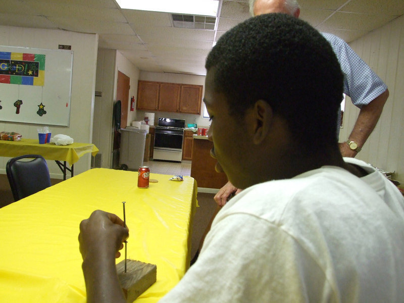 Image: Curtis is looking for balance — Curtis Cole tries to balance the nails but without Christ in his life, he cannot.