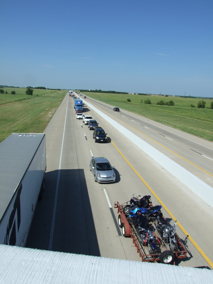 Image: Backed Up Traffic — There was backed up traffic for miles.