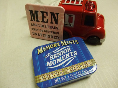 Image: Gag gifts — Actually, Don, the mints might come in handy.