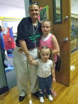 Image: The Marcott Family — Angela, Jessica and Jaycee were all there for “Meet the Teacher Night.”