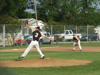 Image: Holden pitches — Jase Holden pitches against Avalon.