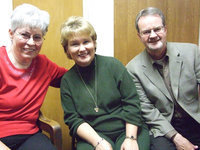 Image: New pastor at Methodist Church — Jane Reeves welcomes Rev. Eric and Donna Smith to Italy.