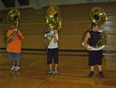 Image: One and two and three — You can never have enough tubas.