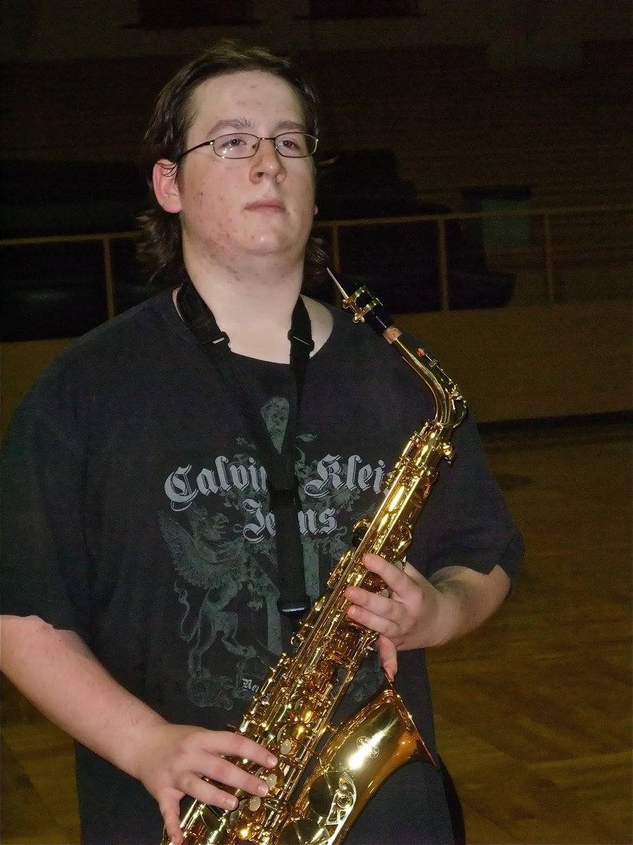 Image: Can’t wait to play — The old gym may have been hot but the music was cool. In fact Mr. Perez released the band early on Wednesday for a job well done.