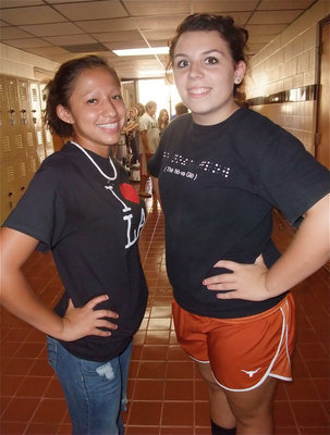 Image: Jessica &amp; Molly — Jessica Hernandez &amp; Molly Haight will be the 2009-2010 Drum Majorettes for the Gladiator Regiment Band.