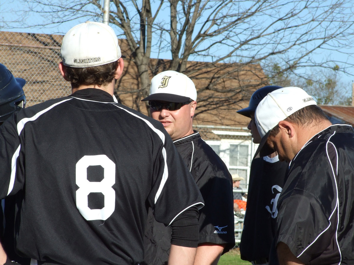 Image: Coach Josh Ward — Coach Ward and Coach Craig Bales give a few last minute instructions.