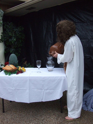 Image: Jesus — Jesus turning water to wine.