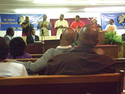 Image: The choir sang — Mt. Gilead Choir sang special selections throughout the service.