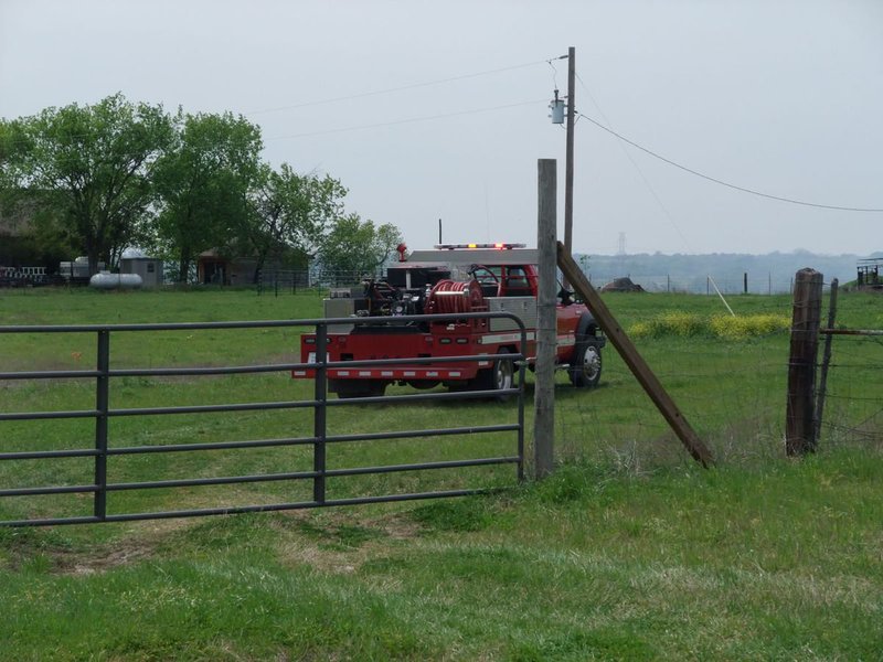 Image: Cleared one hurdle — Like the Italy Varsity Track teams Friday in Hubbard, Italy’s Brush 1 fire engine had to clear many hurdles before claiming the victory against blazing fast competition.