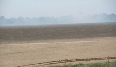 Image: Cloud of smoke — Smoke filled the scenic Ellis County countryside as the Italy Fire Department made it’s way to the fire.