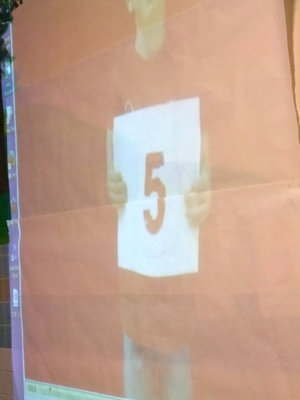 Image: Number Five — This student’s number was #5.