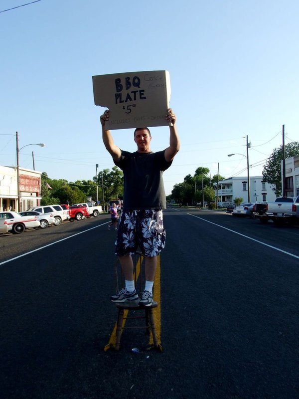 Image: Joseph Chadwick — “We are trying to raise money for Casey Valdez to help with her medical expenses.” Joseph thought nothing of standing in the hot sun for three hours in the middle of the highway to raise money for his friends.