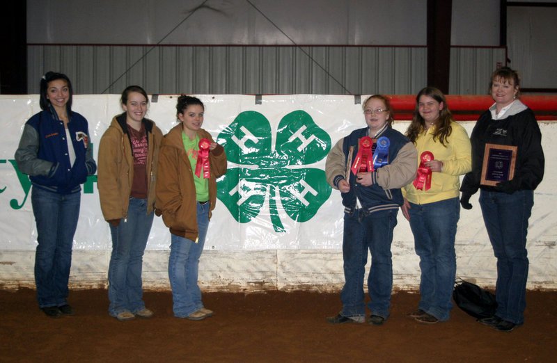 Image: From left to right: Chloe Lewis, Liz Terry, DJ Rhody, Brooke Lewis, Alyssa Ballew, and coach Julie Hinz.