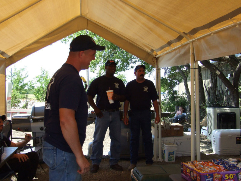 Image: Milford Fire Department — They were selling barbeque and sausage on a stick.